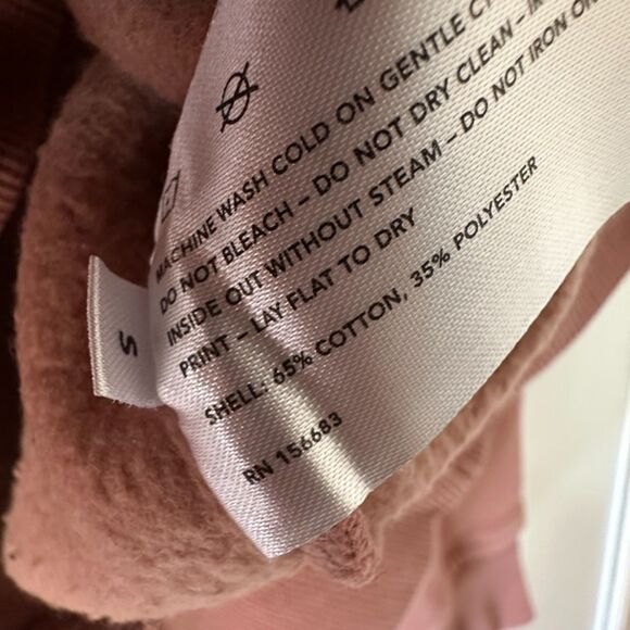 The Arrivals Studio Crewneck Sweater Sweatshirt Drop Shoulder Pink Size Small - Picture 6 of 7